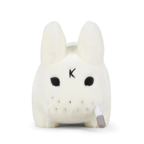 Kidrobot Smorkin' Labbit 14" white plush by Frank Kozik - Picture 1 of 5